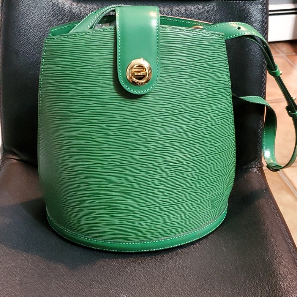 Louis Vuitton bucket bag green. Price is firm.